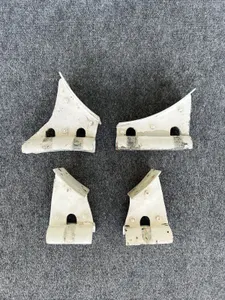 BELL 206B HELICOPTER LANDING GEAR SKID TUBE BRACKETS (SET OF 4)